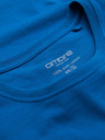 Ombre Clothing Pánské klasické bavlněné tričko BASIC - pískové