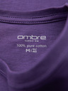 Ombre Clothing Pánské klasické bavlněné tričko BASIC - fialové