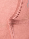 Ombre Clothing Pánské klasické bavlněné tričko BASIC s výstřihem - růžové