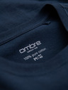 Ombre Clothing Pánské klasické bavlněné tričko BASIC - tmavě modré