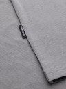 Ombre Clothing Pánské klasické bavlněné tričko BASIC - šedé