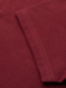 Ombre Clothing Pánské klasické bavlněné tričko BASIC - bordó