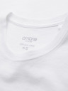 Ombre Clothing Pánské klasické bavlněné tričko BASIC - bílé