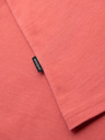 Ombre Clothing Pánské klasické bavlněné tričko BASIC - korálová