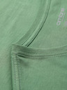 Ombre Clothing Bavlněné klasické pánské tričko BASIC s výstřihem do V - zelené