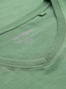 Ombre Clothing Bavlněné klasické pánské tričko BASIC s výstřihem do V - zelené