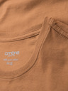 Ombre Clothing BASIC pánské klasické bavlněné tričko - hnědé