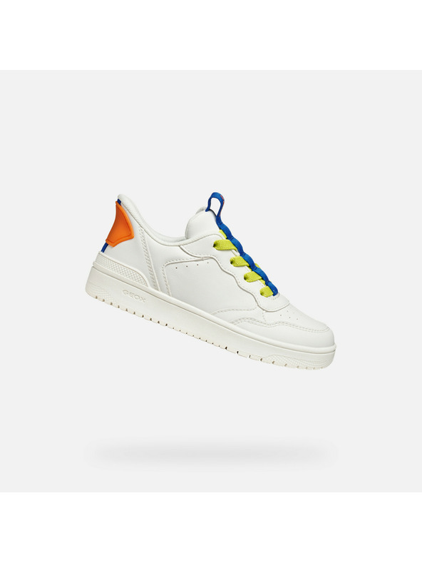 Geox Bílé chlapecké tenisky Geox Washiba Fast In