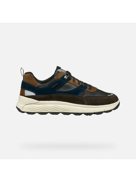 Geox Tmavě hnědé pánské tenisky Geox Spherica 4X4 B ABX