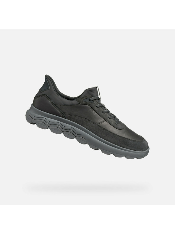 Geox Tmavě šedé pánské tenisky Geox Spherica Plus