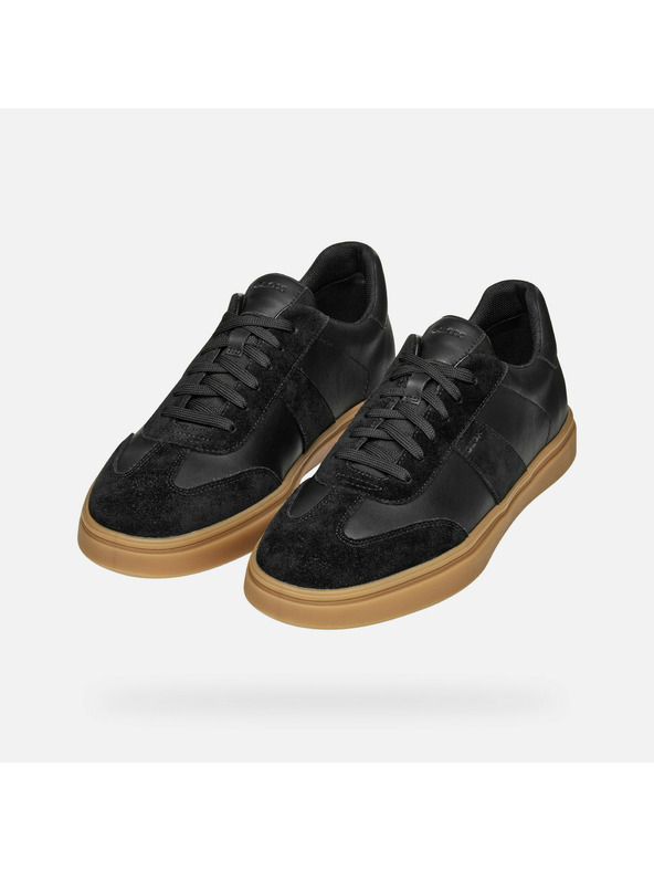 Geox Černé pánské tenisky Geox Baltmoore