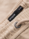 Ombre Clothing Pánské bavlněné cargo šortky s elastickým pasem - béžové