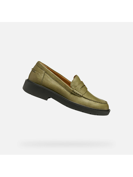 Geox Khaki dámské mokasíny Geox Spherica EC-1