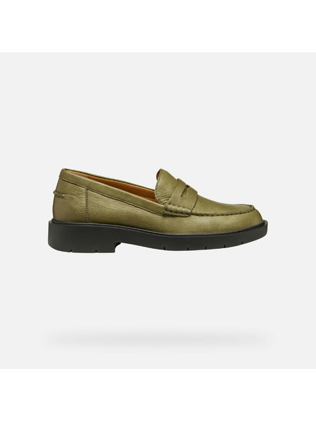 Geox Khaki dámské mokasíny Geox Spherica EC-1
