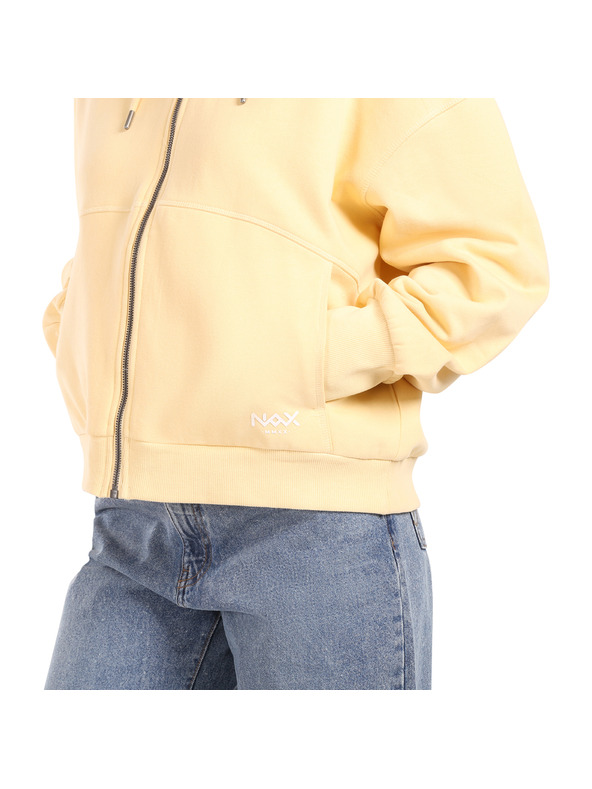 NAX Dámská bavlněná mikina nax NAX OLOSA apricot gelato