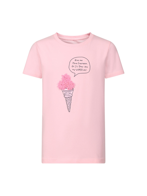 NAX Dětské bavlněné triko nax NAX OMESO pink