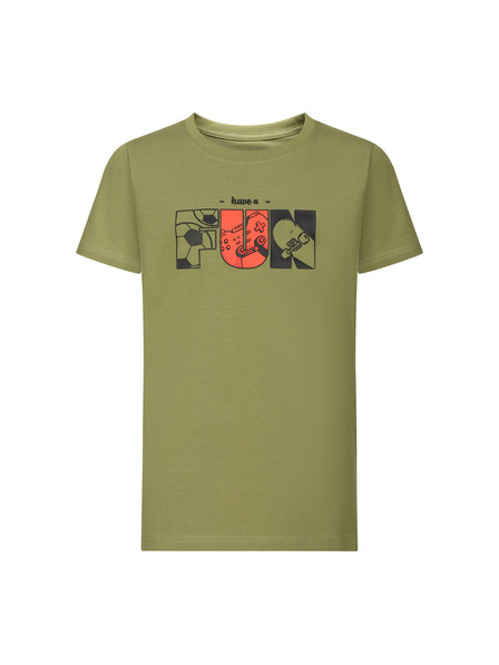 NAX Dětské bavlněné triko nax NAX OMESO turtle green