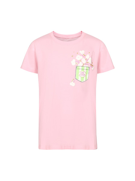NAX Dětské bavlněné triko nax NAX OMESO romance rose