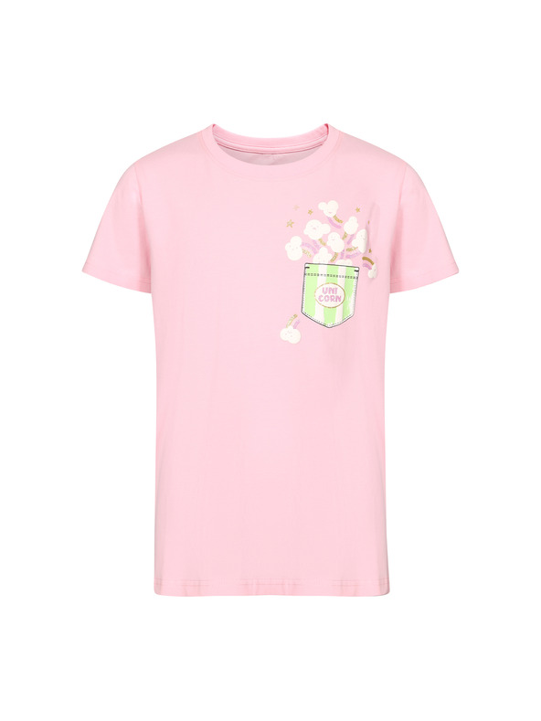 NAX Dětské bavlněné triko nax NAX OMESO romance rose