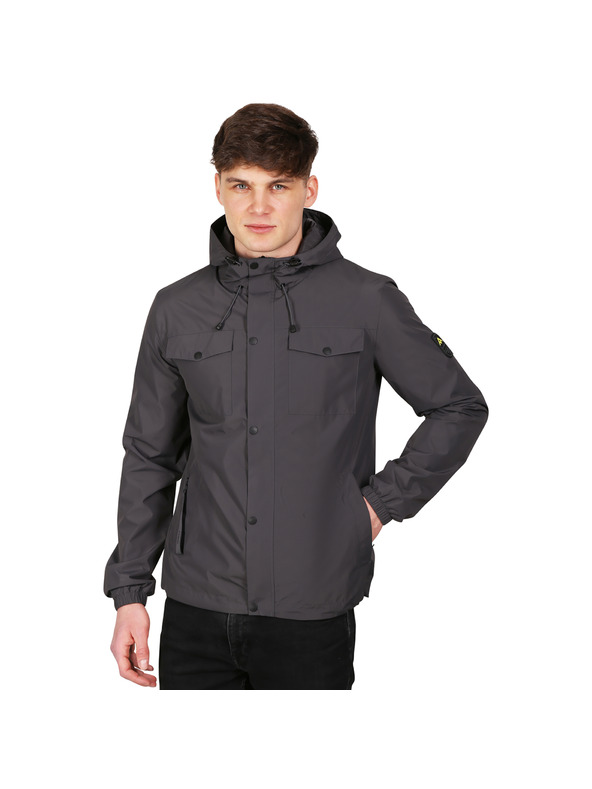 NAX Pánská bunda s ptx membránou nax NAX IKEL dk.true gray