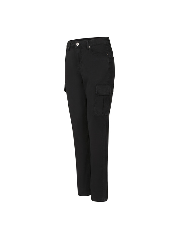 ALPINE PRO Dámské bavlněné kalhoty s kapsami ALPINE PRO KALLA black