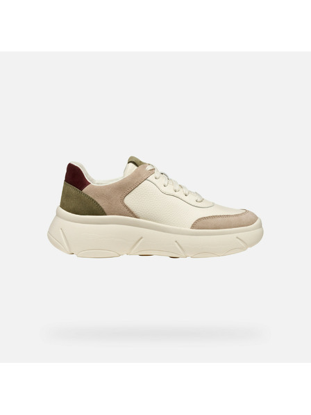 Geox Krémové dámské tenisky Geox Nebula 2.0