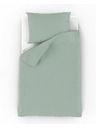 Kvalitex Saténové prodloužené povlečení s proužkem 140x220, 70x90cm OLIVOVÉ