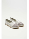 Moodo Stříbrné espadrilky