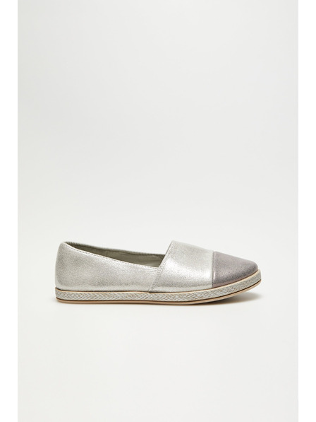 Moodo Stříbrné espadrilky