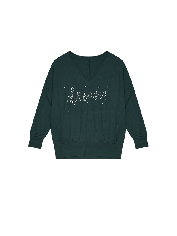 Moodo Bavlněná halenka s kamínky