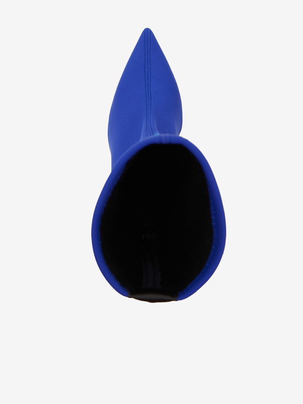 Ojju Modré dámské kotníkové boty na podpatku OJJU