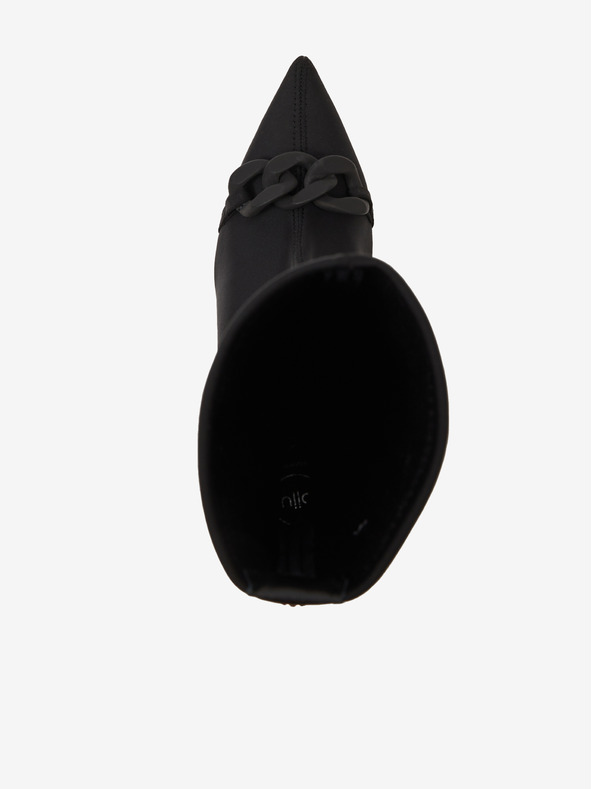 Ojju Černé dámské kotníkové boty na podpatku OJJU