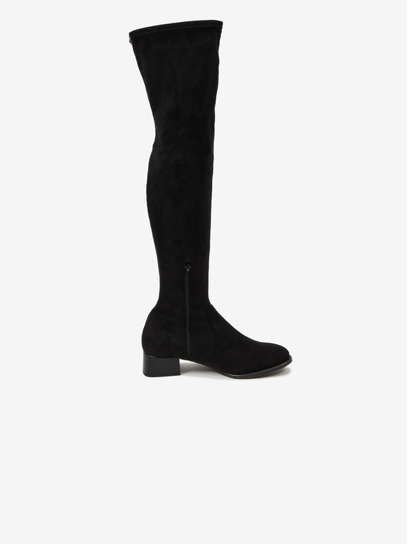 Ojju Černé kozačky v semišové úpravě OJJU