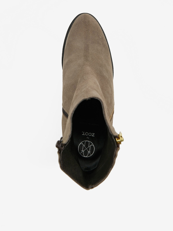 Ojju Šedé dámské kotníkové semišové boty OJJU