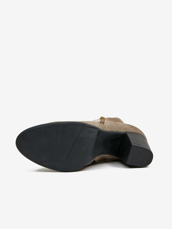 Ojju Šedé dámské kotníkové semišové boty OJJU