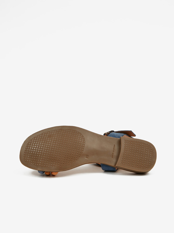 Ojju Tmavě modré dámské semišové sandály OJJU