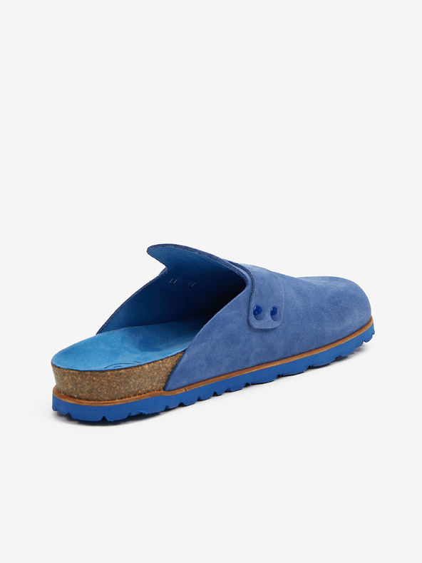 Ojju Modré dámské semišové pantofle OJJU