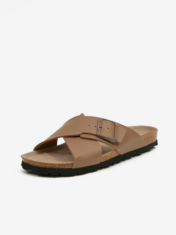 Ojju Hnědé pánské pantofle OJJU