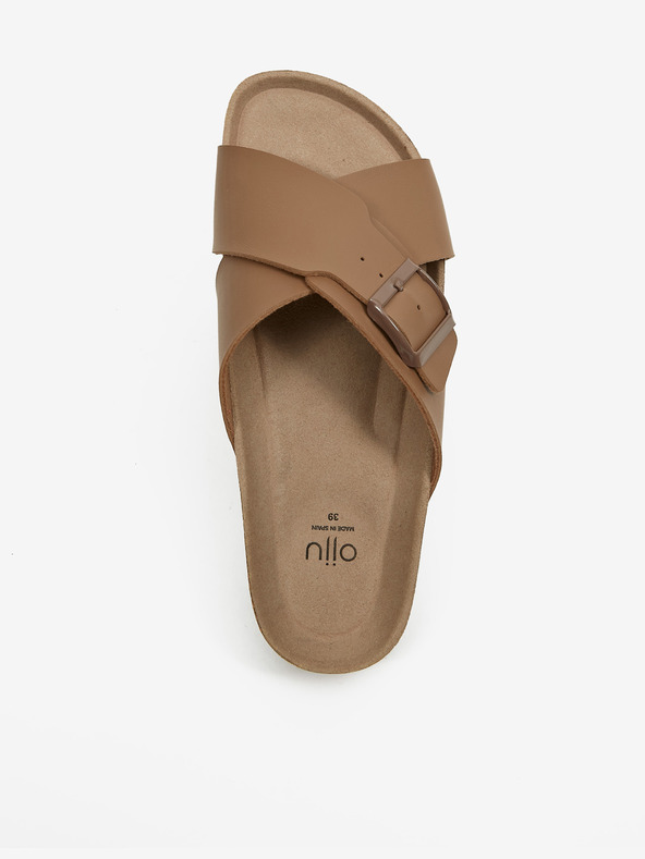 Ojju Hnědé pánské pantofle OJJU