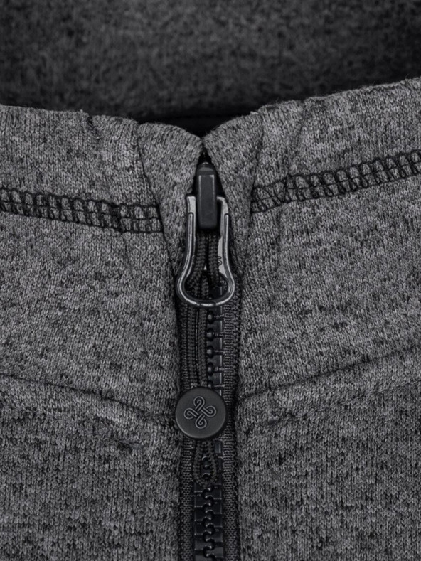 Kilpi Tmavě šedý pánský fleecový svetr Kilpi REGIN-M