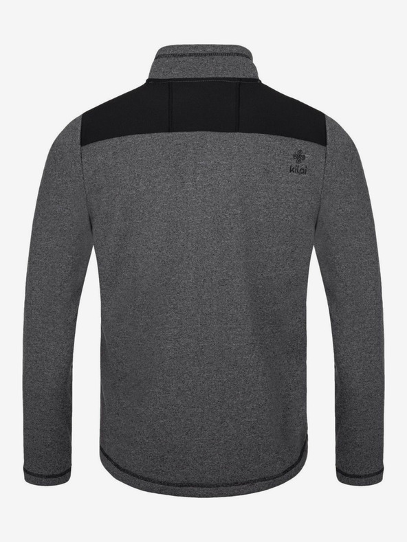 Kilpi Tmavě šedý pánský fleecový svetr Kilpi REGIN-M