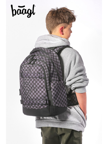 BAAGL  BAAGL SET 3 Skate max SKA šedá: batoh, penál, sáček