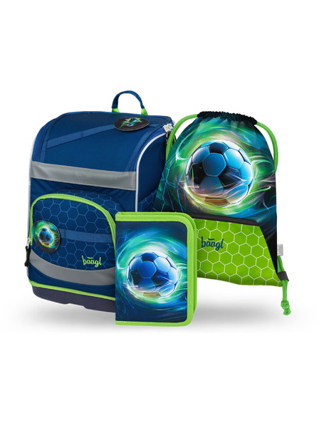 BAAGL  BAAGL SET 3 Zippy plus Fotbalový míč: aktovka, penál, sáček