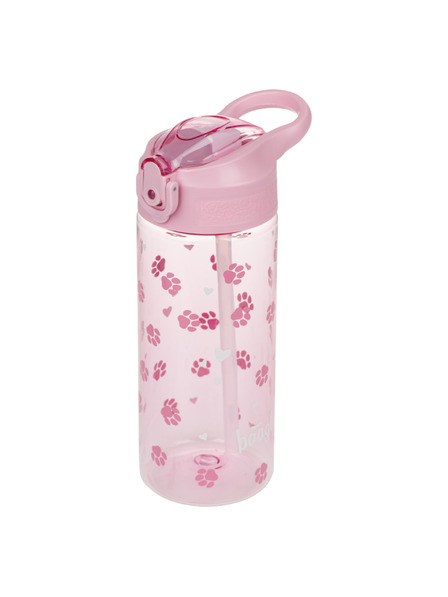 BAAGL  BAAGL Tritanová láhev na pití s brčkem Tlapky 500 ml