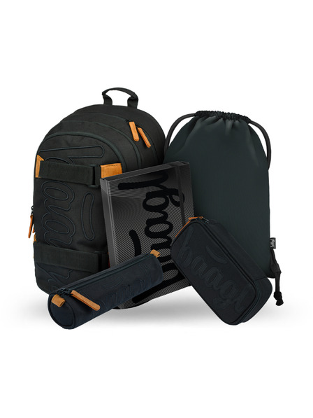 BAAGL  BAAGL 5 SET Skate Darkness: batoh, penál, pouzdro, sáček, desky