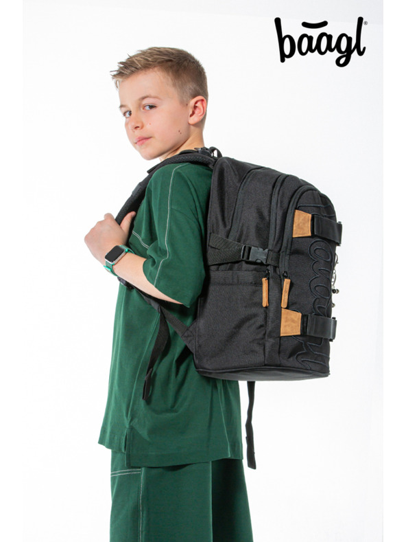 BAAGL  BAAGL 5 SET Skate Darkness: batoh, penál, pouzdro, sáček, desky