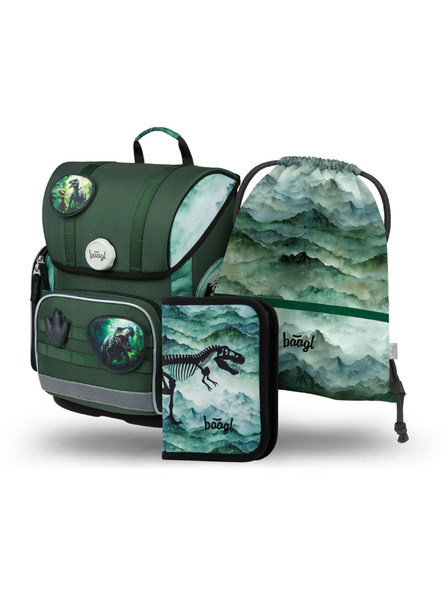 BAAGL  BAAGL SET 3 Ergo Dino: aktovka, penál, sáček