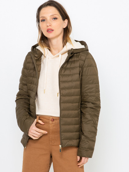 CAMAIEU Khaki prošívaná bunda CAMAIEU