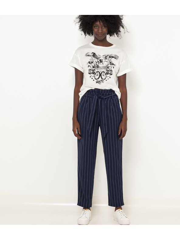 CAMAIEU Tmavě modré kalhoty CAMAIEU