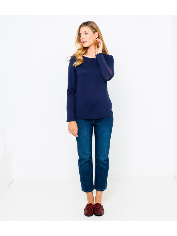 CAMAIEU Tmavě modré tričko CAMAIEU